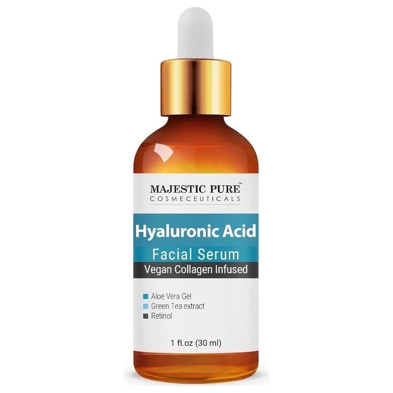 Majestic Pure Hyaluronic Acid Serum  30ml | Hydrating, Firming & Anti-Aging Vegan Collagen Face Serum