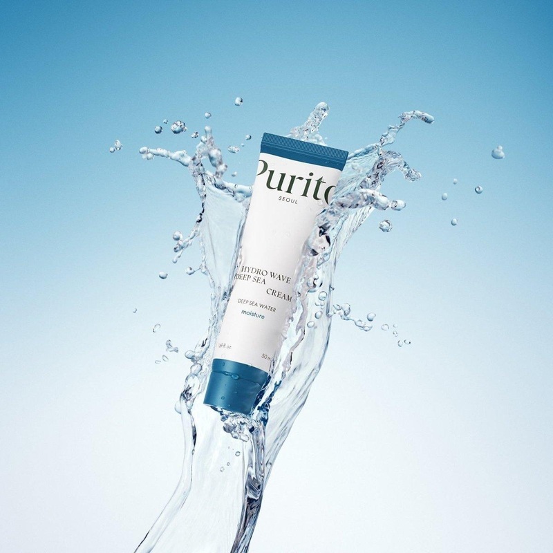 PURITO SEOUL Hydro Wave Deep Sea Cream  50ml | Oil-Free, Deep Hydration Moisturiser for Sensitive Skin