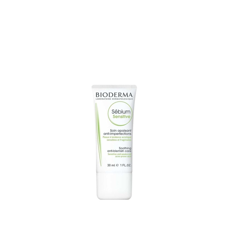Bioderma Sebium Sensitive: Acne Treatment Moisturizer for Sensitive Skin – Hydrates, Reduces Redness, Fights Breakouts – 30ml