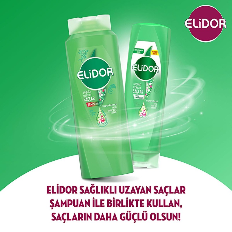 Elidor Healthy Hair Growth Conditioner: Biotin, Argan Oil & Keratin, Strengthens Hair & Reduces Breakage (11.83 fl oz)