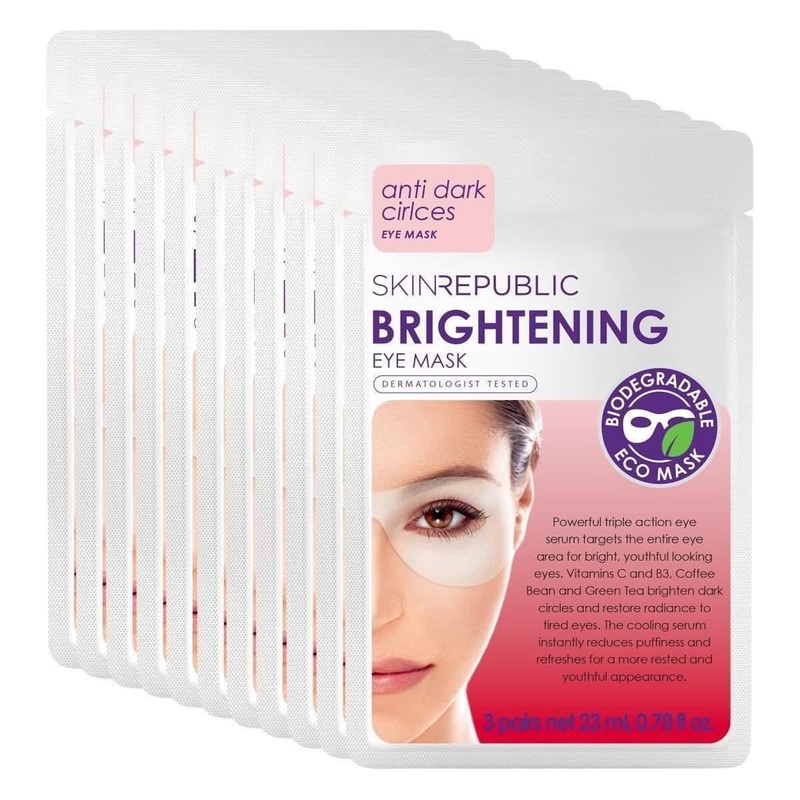 Skin Republic Brightening Eye Mask (Pack of 10) | Revive Dark Circles & Tired Eyes  Save 30%
