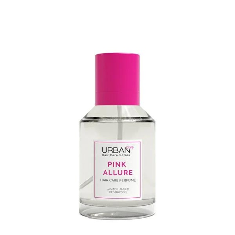 Urban Care Pink Allure Hair Perfume: Refreshing Jasmine, Amber & Cedarwood Scent – Long Lasting Fragrance, B5 Enriched