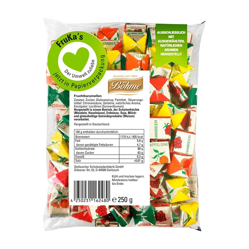 Bhme Fruit caramels, 250 g