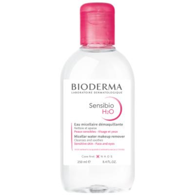 Bioderma Sensibio H2O Micellar Water for Sensitive Skin – Gentle Makeup Remover & Cleanser, Hypoallergenic & Dermatologically Tested