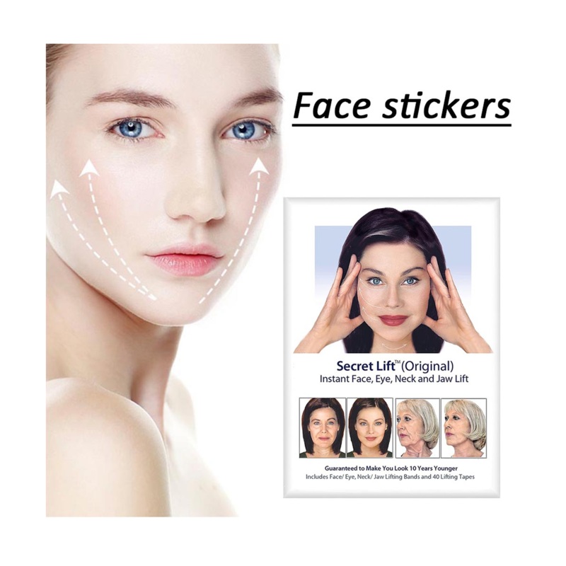 Secret Instant Face Eye Neck And Jaw Lift Tape – 40 Stickers