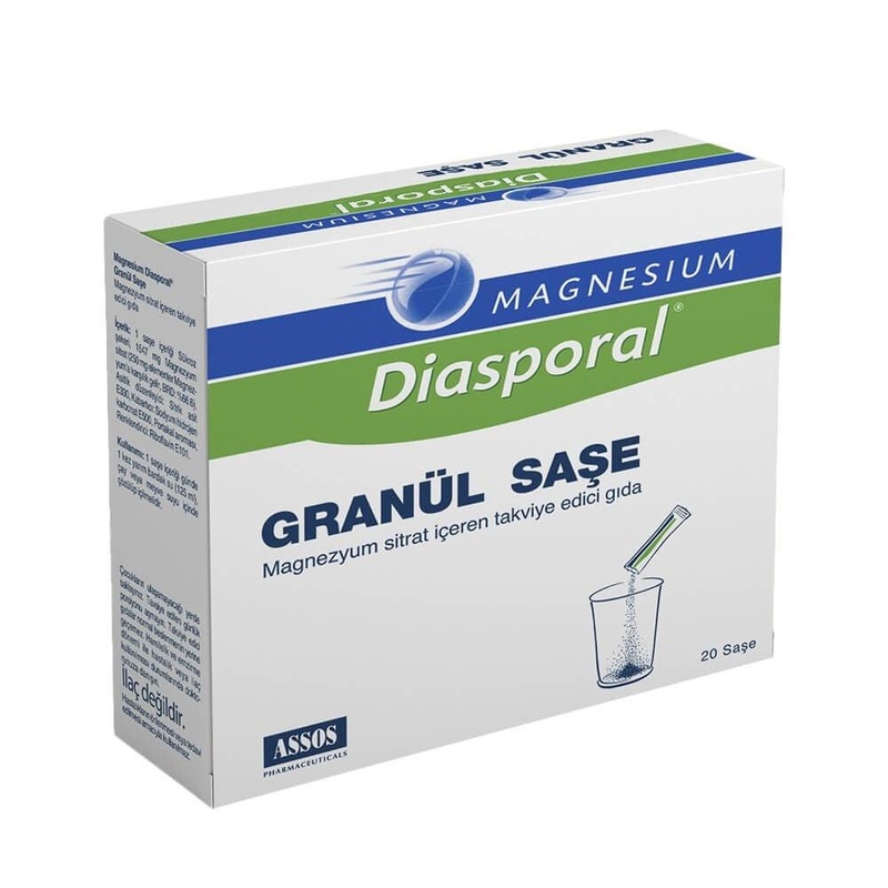 Diasporal Magnesium Citrate Supplement – 250mg per Sachet, 20 Count – Supports Overall Health & Wellness