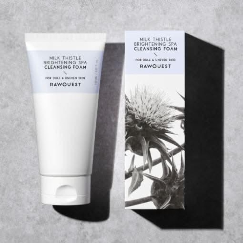 RAWQUEST Milk Thistle Brightening SPA Cleansing Foam  150ml | Deep Pore Cleansing & Glow