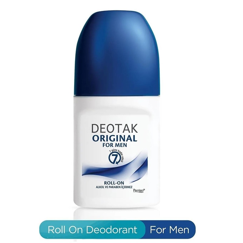 Deotak Roll-On Original Deodorant for Men – Long-Lasting, Water-Resistant, Dermatologically Tested – 35ml