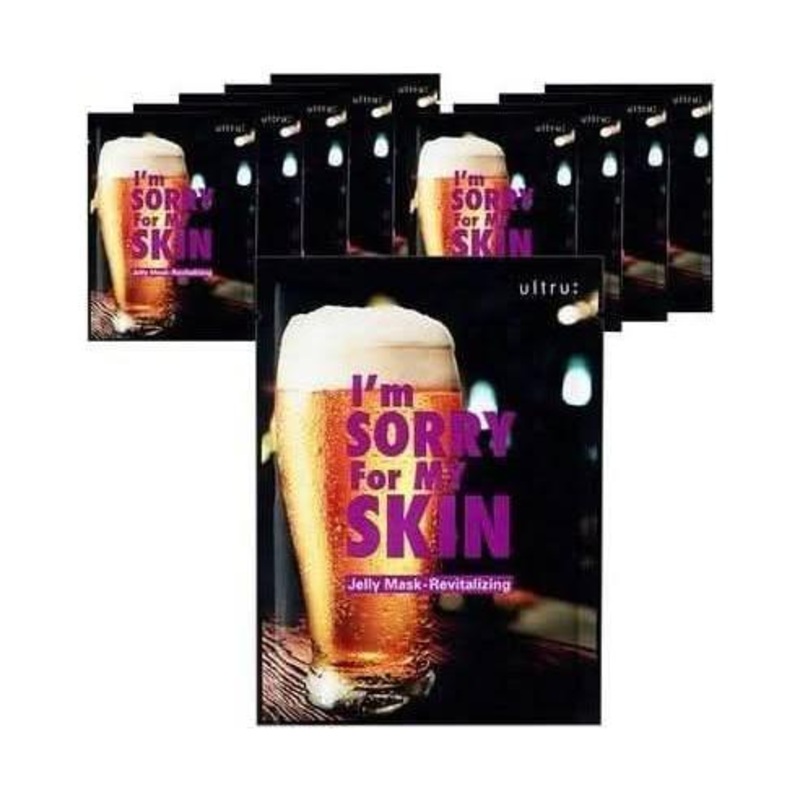 I’m Sorry For My Skin Jelly Mask  Revitalizing (10 Pack) | Deep Hydration & Skin Renewal for Tired, Dehydrated Skin