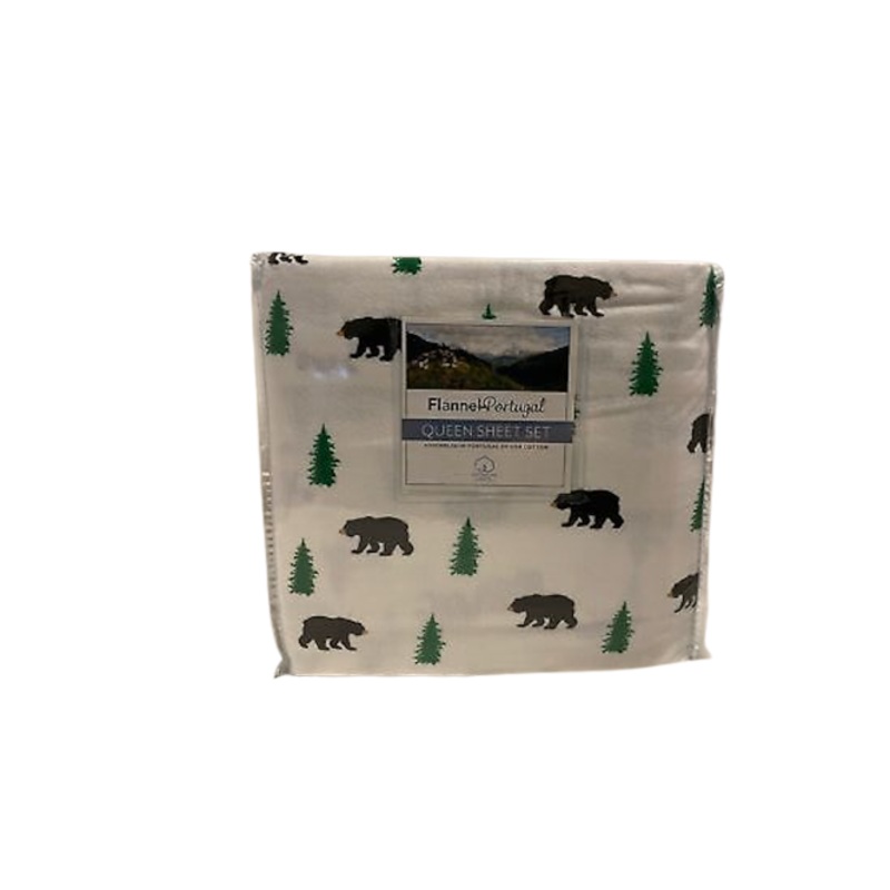 Flannel From Portugal Queen Sheet Set