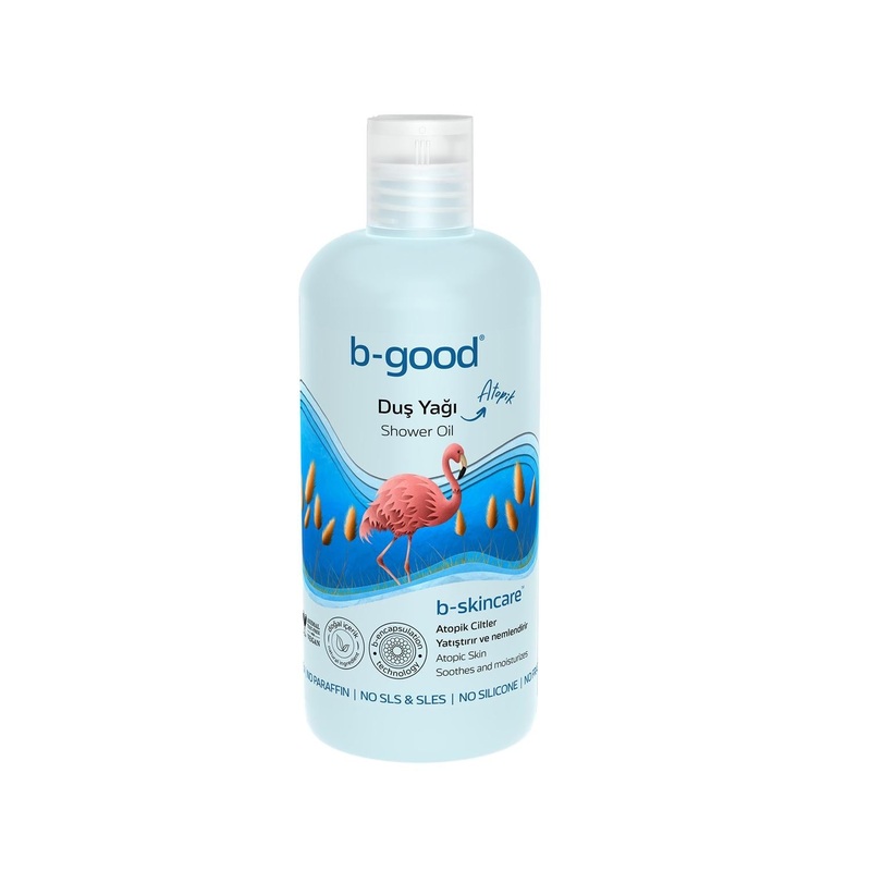 b-good b-skincare Shower Oil for Atopic Skin – Gentle, Moisturizing Cleansing for Sensitive Skin Types, 11.83 fl oz