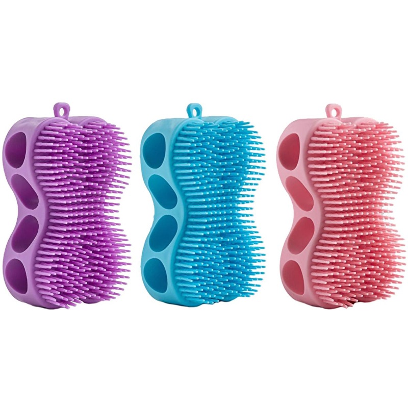 Bath Bunny Silicone Body Scrubber: Gentle Exfoliation, Dead Skin Remover & Massage Brush for Face & Body