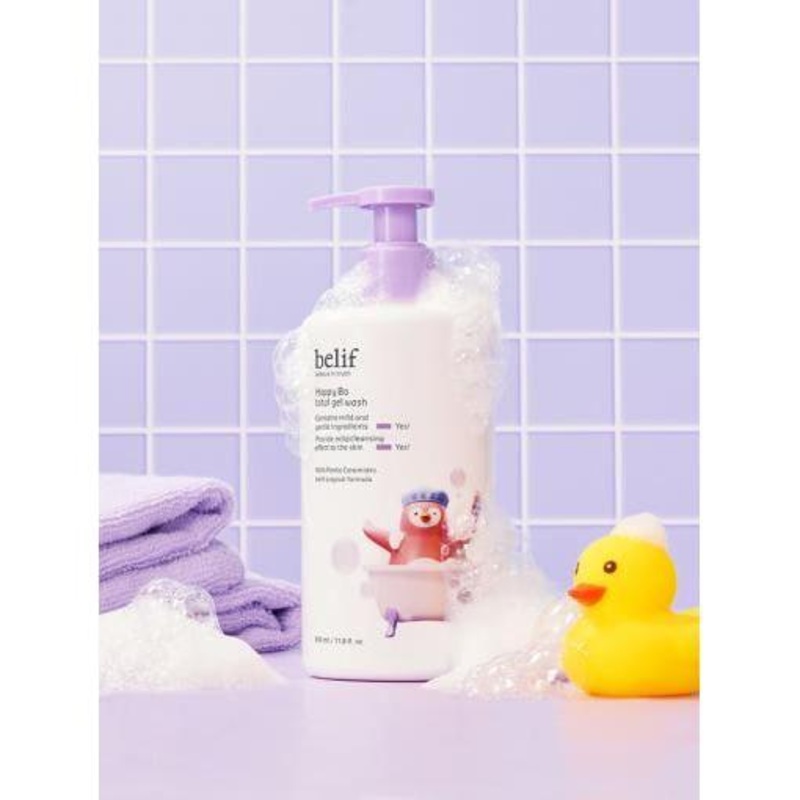belif Happy Bo Total Gel Wash  250ml   Gentle Gel-to-Foam Baby Cleanser with Hydrating Ceramides