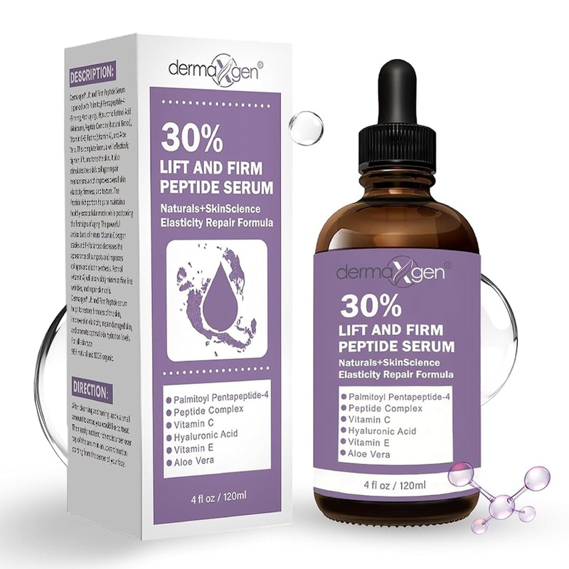 DERMAXGEN 30% Lift & Firm Peptide Serum  120ml | Advanced Firming & Hydration for Smooth, Youthful Skin 4 Fl Oz