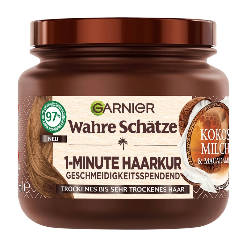 Garnier Wahre Schtze Coconut Milk & Macadamia 1 minute treatment, 340 mL