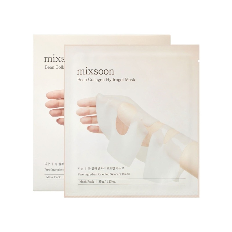 mixsoon Bean Collagen Hydrogel Mask  35g X 5ea | Hydration & Firmness for a Youthful Glow