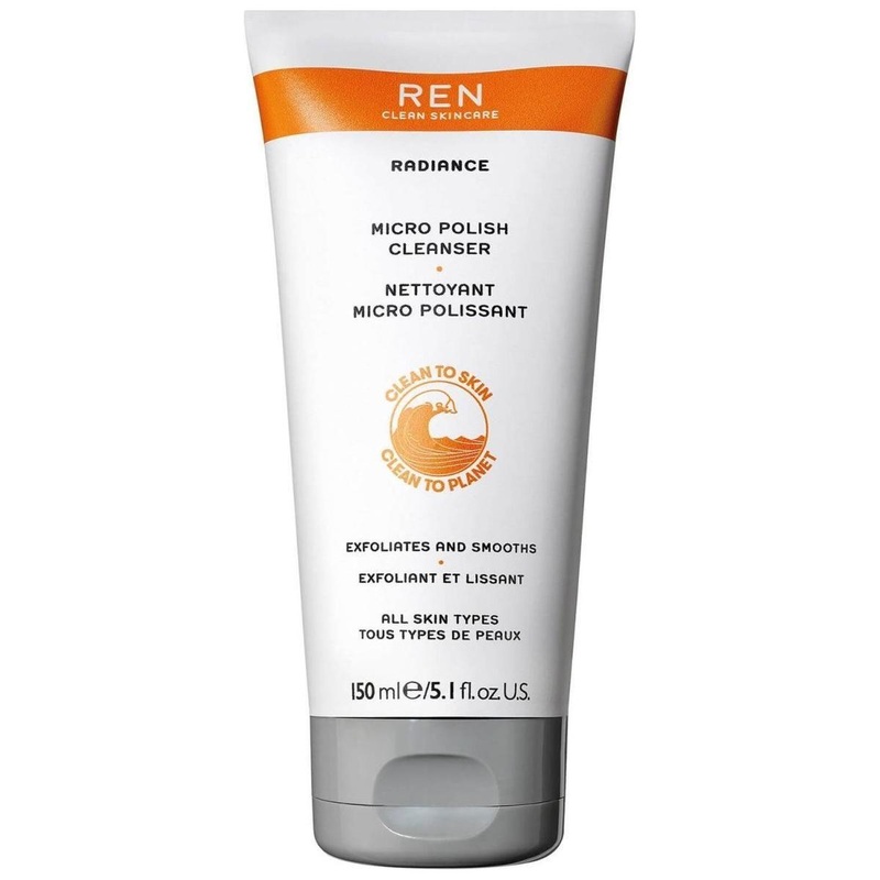 REN Radiance Micro Polish Cleanser  150ml | Brightening 2-in-1 Cleanser & Exfoliator