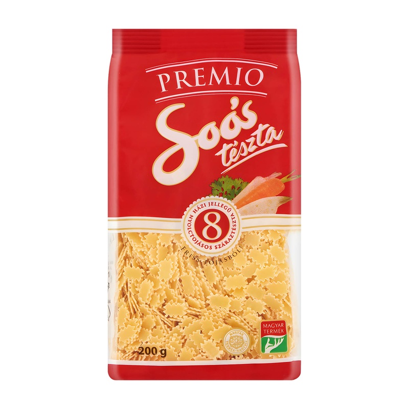 Soos Premio Ribbed Quadrucci 8 eggs pasta, 200 g