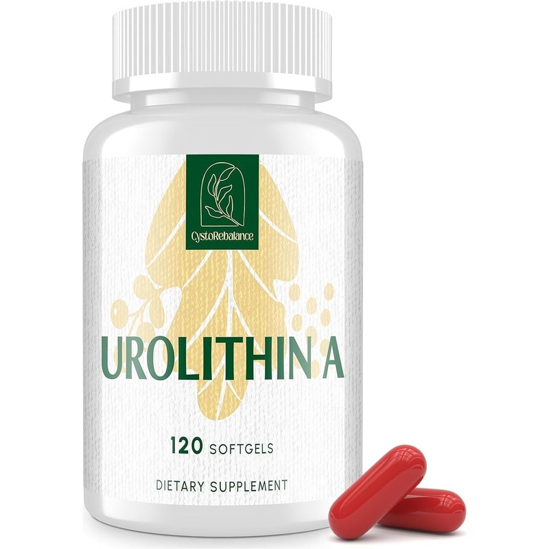 CystoRebalance Urolithin A  120 Softgels | 2000mg High-Absorption Cellular Health Supplement 120 Count (Pack Of 1)