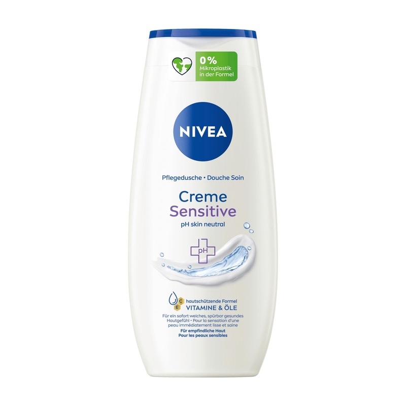 Nivea Creme Sensitive shower gel, 250 mL