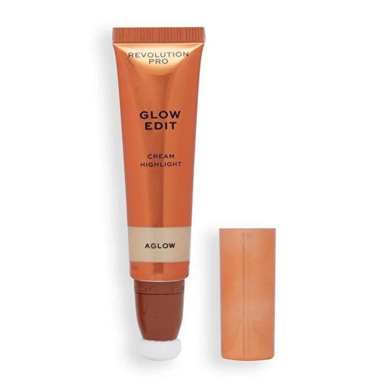 Revolution Pro Aglow Cream Highlighter: Vegan & Cruelty-Free for Radiant, Dewy Glow – Enriched with Jojoba Oil & Vitamin E