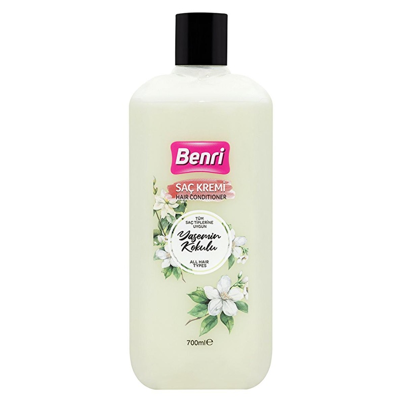 Benri Jasmine Scented Hair Conditioner – 700ml for Soft, Shiny, and Easily Styled Hair – Nourishing & Moisturizing Hair Care