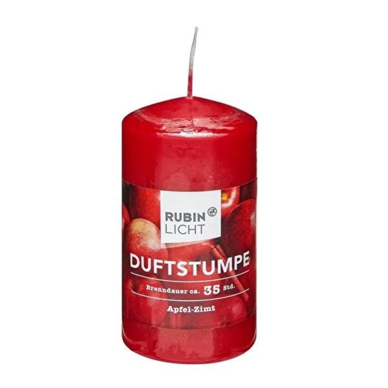 Rubin Licht Apple Cinnamon Scented Candle – Long-Lasting Fragrance, 35 Hours Burn Time