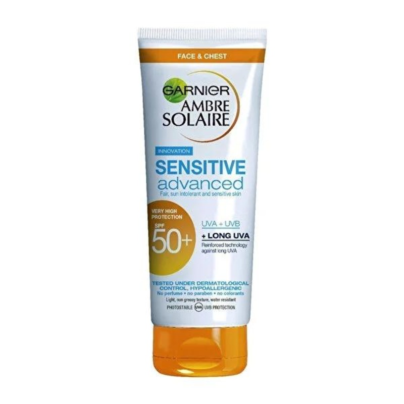 Ambre Solaire Sunscreen SPF 50: High UVA/UVB Protection Sun Milk for Sensitive Skin – 6.76 fl oz