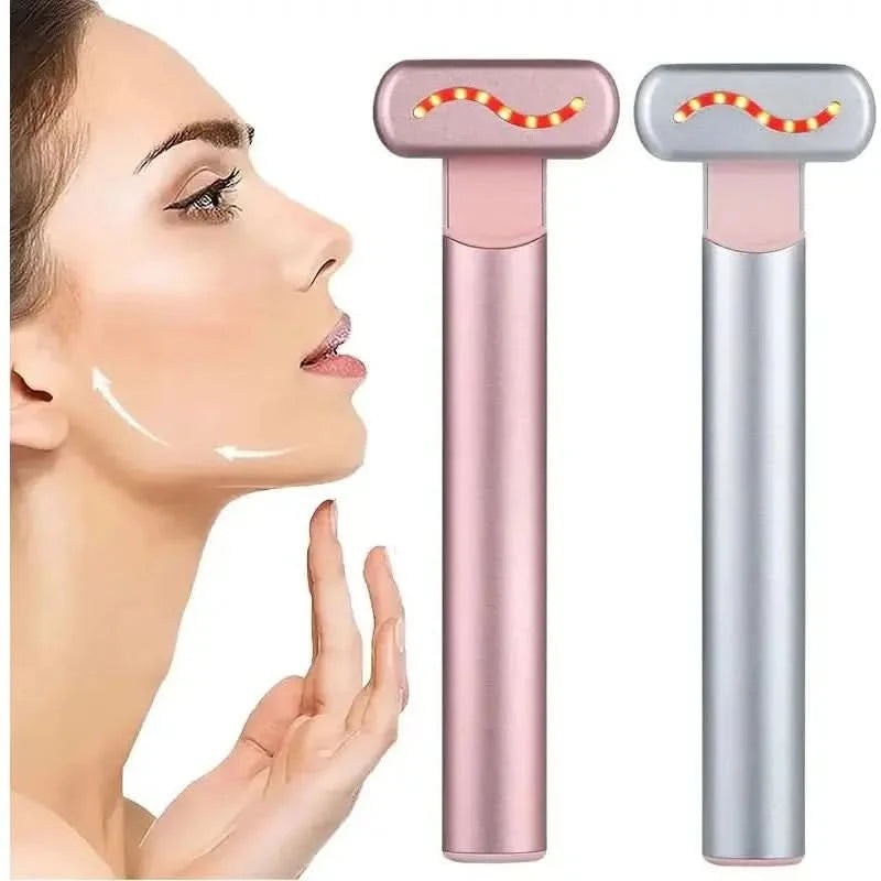 EMS Microcurrent Face Lifting Device  Tighten, Lift & Rejuvenate Your Skin Pink With Box