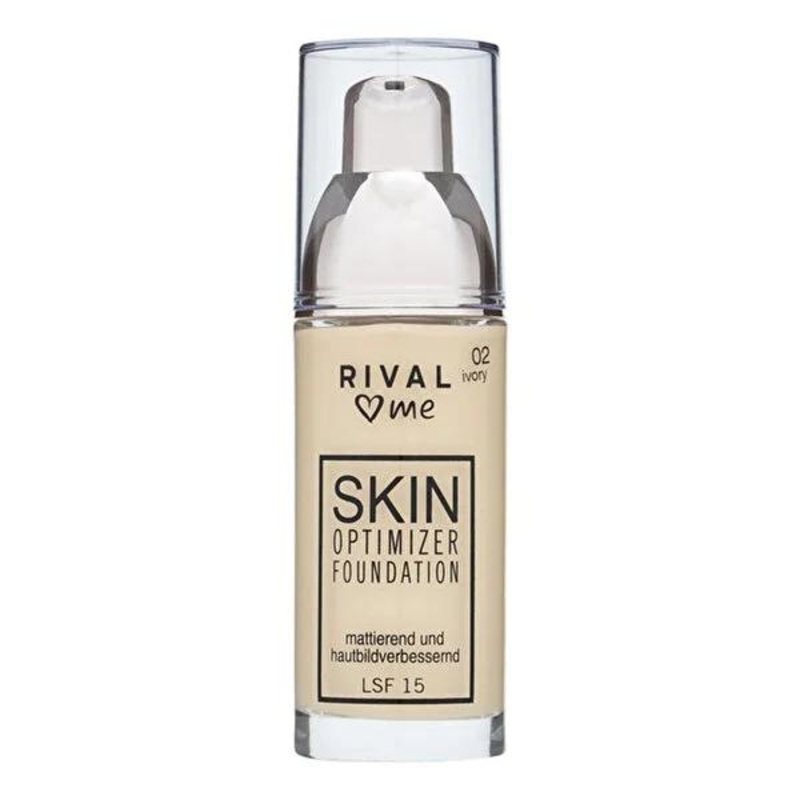 Rival Loves Me Skin Optimizer No:02 Ivory – Anti-Aging Skincare with UV Protection, Dermatologically Tested, 30 ml