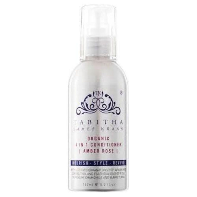 Tabitha James Kraan Organic 4-in-1 Conditioner  150ml | Multi-Use Treatment for Hair, Scalp & Styling 5.2 oz Amber Rose