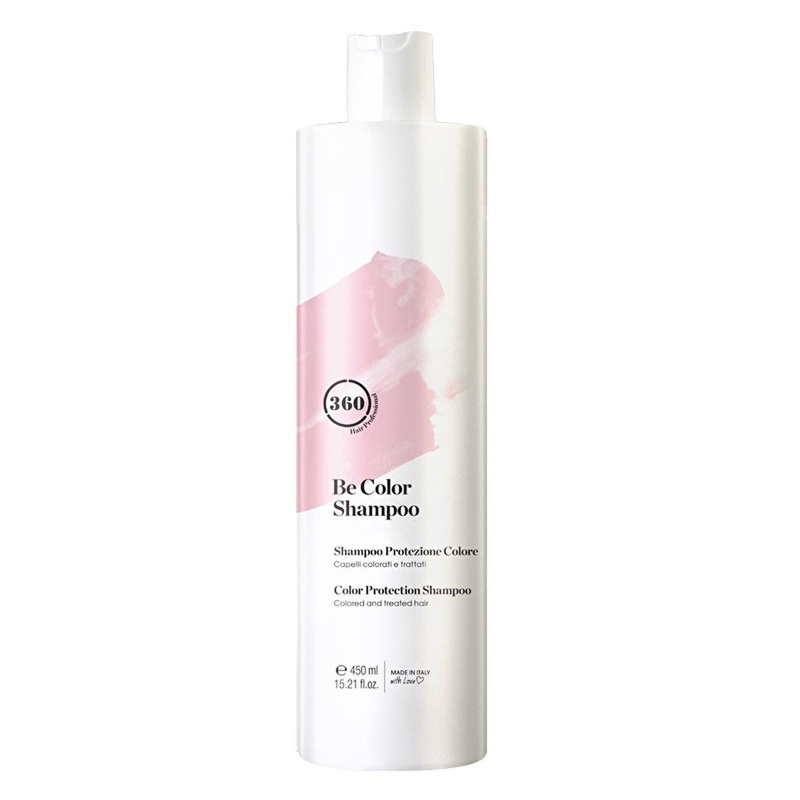 360 Hair Professional: Be Color Shampoo – Extend Color Vibrancy, Blackberry Vinegar, pH Balanced for Color-Treated & Dyed Hair (15.22 fl oz)