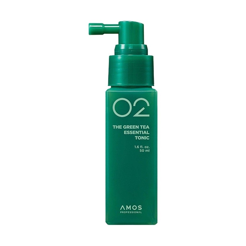 AMOS PROFESSIONAL The Green Tea Essential Tonic  50ml | Intensive Scalp & Hair Root Strengthening Treatment