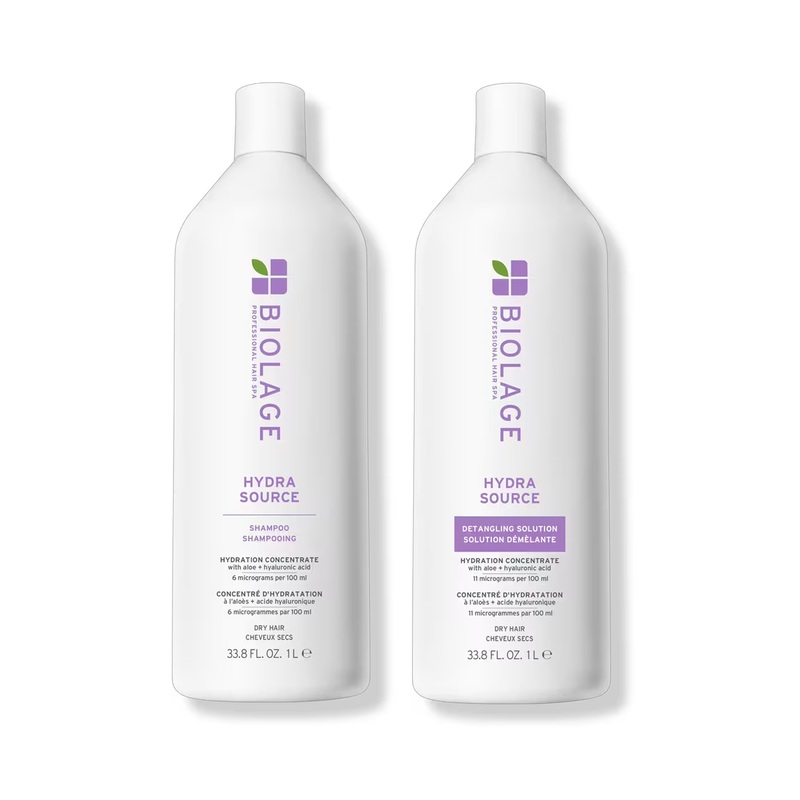 Biolage Hydra Source Shampoo & Detangling Solution Liter Duo ($90 Value) DUO