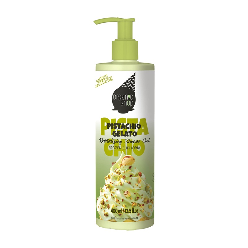 organic shop Pistachio Gelato revitalizing shower gel, 400 mL