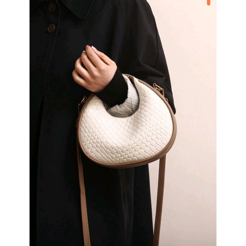 Shein Crocodile Pattern Bag white