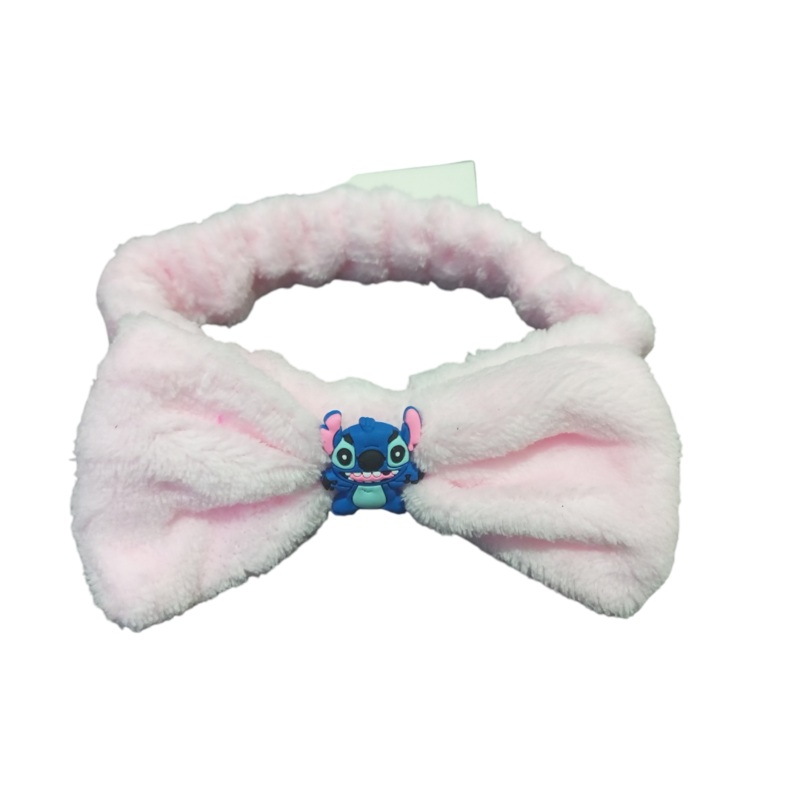 Stitch Towel Headbands light pink