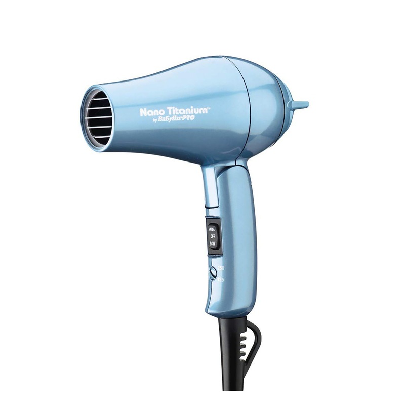 BaBylissPRO Nano Titanium Travel Dryer – Item No. BNT053TUC Blue