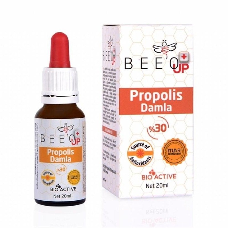 BEE’O UP 30% Propolis Supplement Drops – Natural Immune System Support, 0.68 fl oz