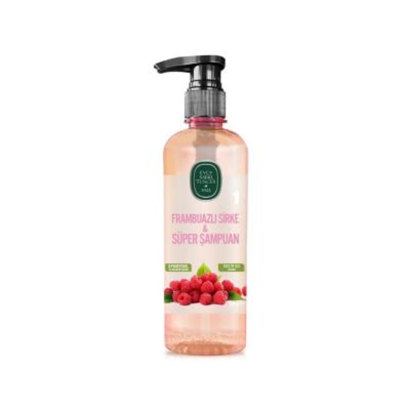 Eyp Sabri Tuncer Natural Raspberry Vinegar Shampoo – SLS/SLES, Paraben, Gluten Free – 16.91 fl oz