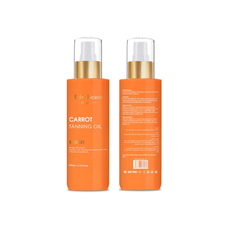 Ruby beauty carrot tanning oil 200ml RB-178