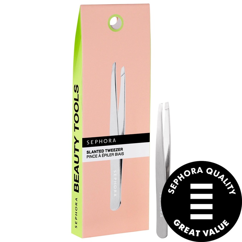 Slant Eyebrow Tweezer – Precision Stainless Steel Tweezers for Expert Eyebrow Shaping and Hair Removal