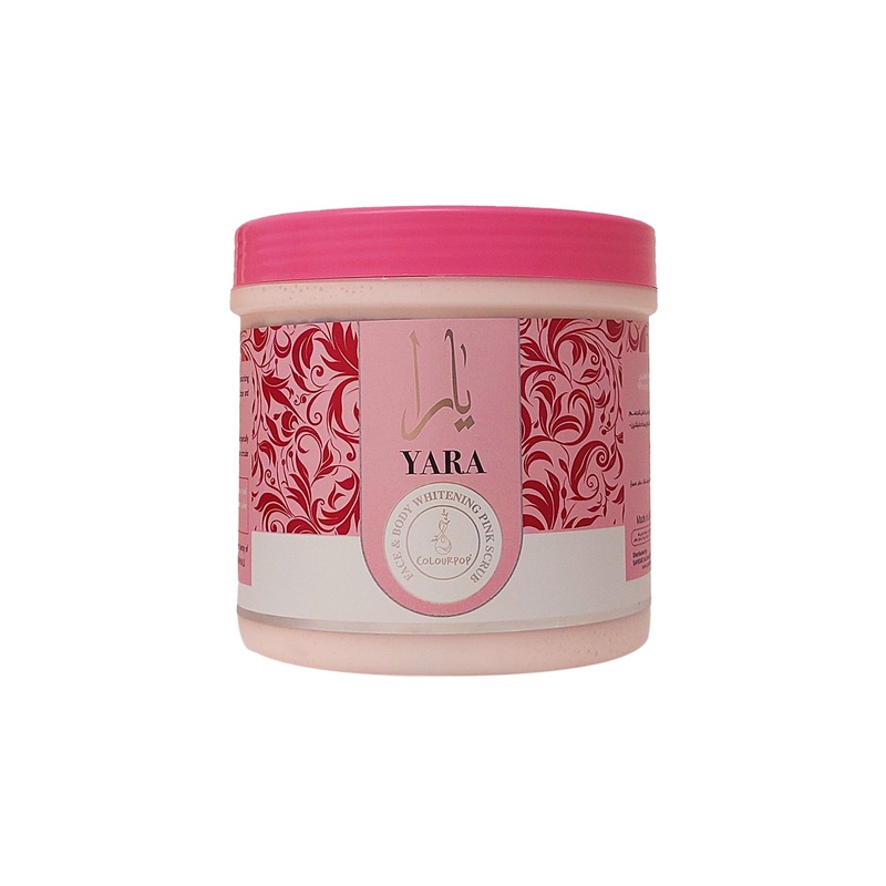 Yara Face and Body Whitening Pink Scrub – 550ml