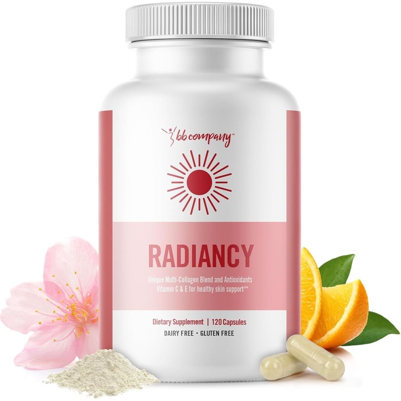BB Company Radiancy  Cherry Flavor (120 Capsules) | Feminine Wellness, Vaginal Health & Collagen Support Cherry 120 Count (Pack Of 1)