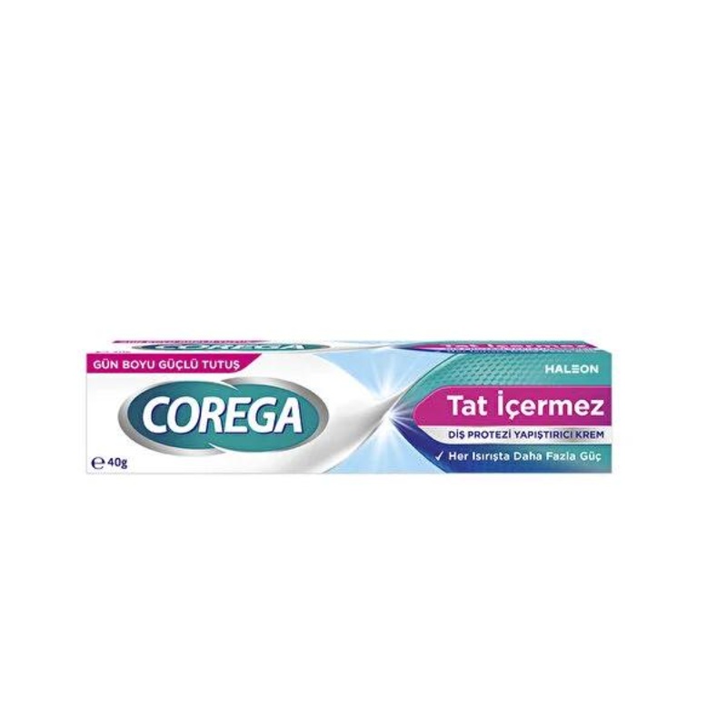 Corega Denture Adhesive Cream: Flavor-Free, No Colors – 12 Hour Hold, Secure Grip – Best Dental Fixative