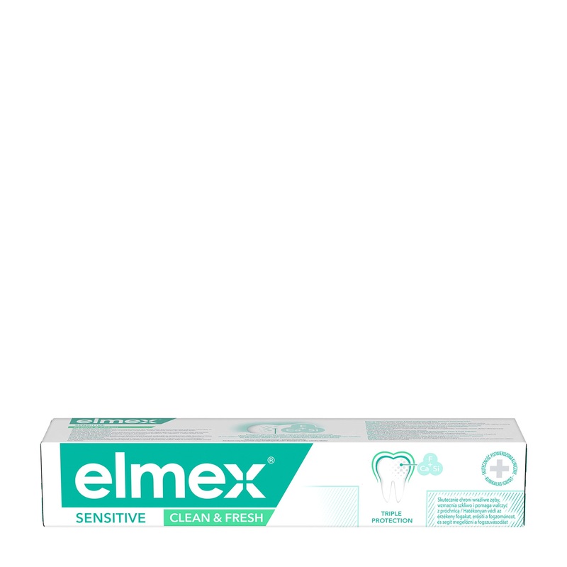 elmex Sensitive Clean & Fresh toothpaste, 75 mL