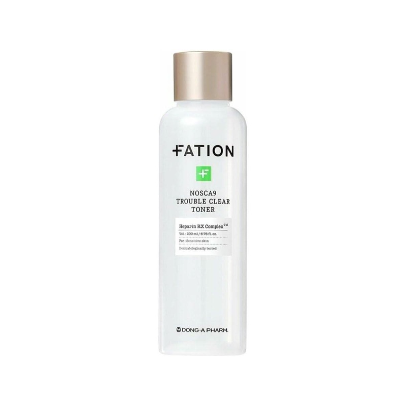 FATION Nosca9 Trouble Clear Toner  200ml | Soothing & Exfoliating Toner for Acne-Prone Skin