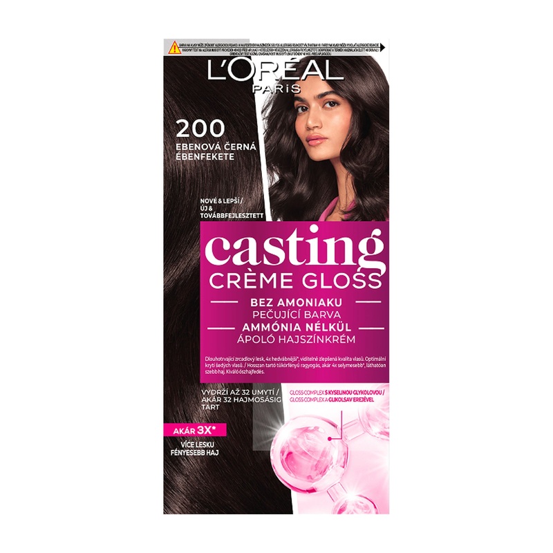 Loreal Paris Casting Creme Gloss 200 Ebony Black conditioning color