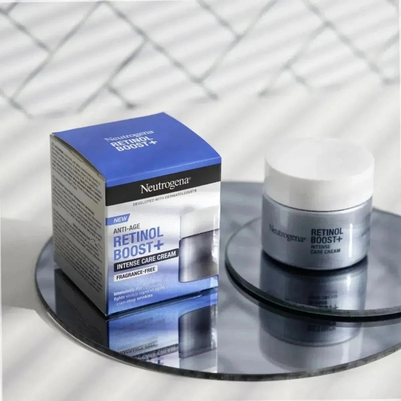 Neutrogena Retinol Boost+ Intensive Cream  50ml | Targets Deep Wrinkles & Boosts Hydration