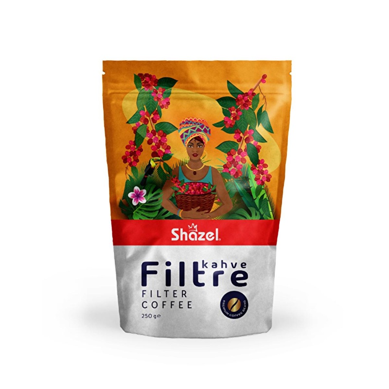 Shazel Arabica Ground Coffee – 250g Filter Coffee, Ready to Brew – Gourmet Roasted Coffee Beans for Filter Machines